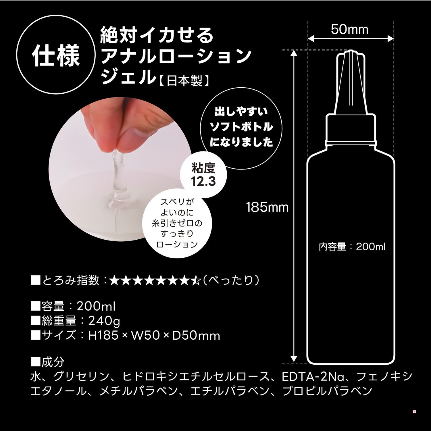 절대 가게 만드는 애널 로션 200ml