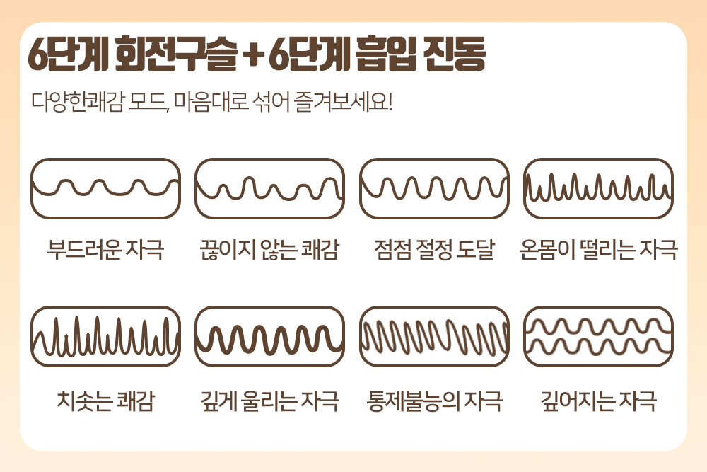 나비 딥 넛 러쉬 바이브 (6단진동텔레스코픽흡입노딩온열)