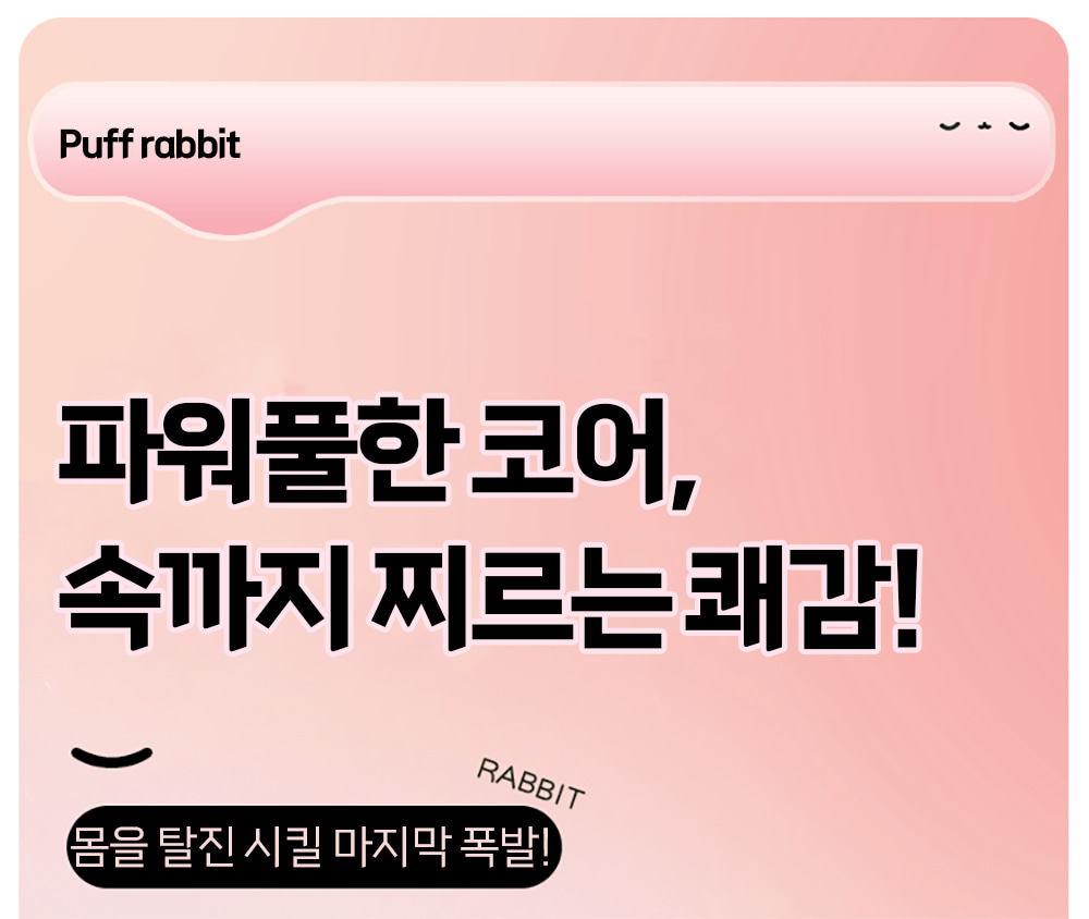 나비 퍼프 래빗 바이브 (5단 흡입/10단 진동)