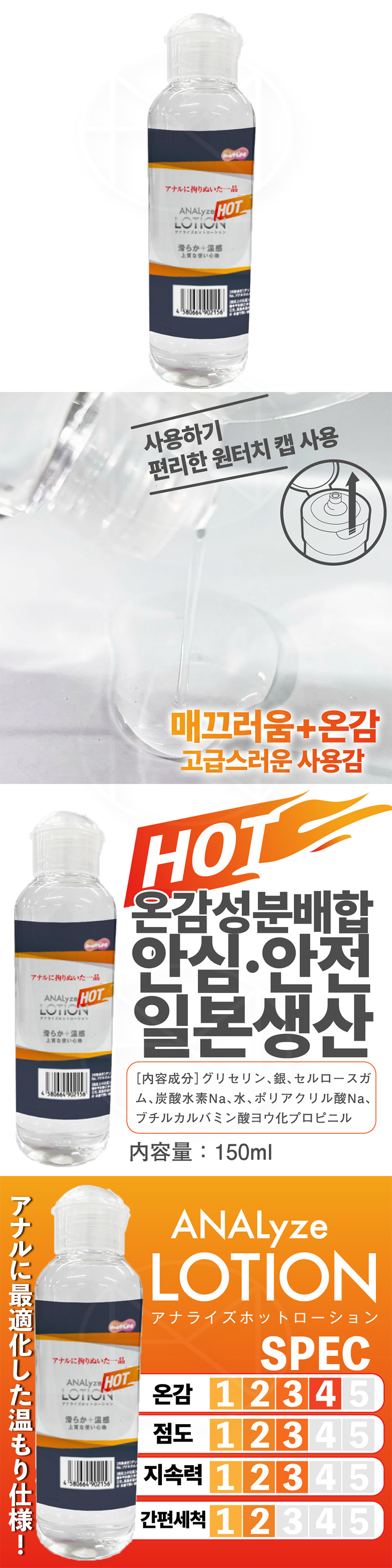 애널라이즈 핫 로션 150ml