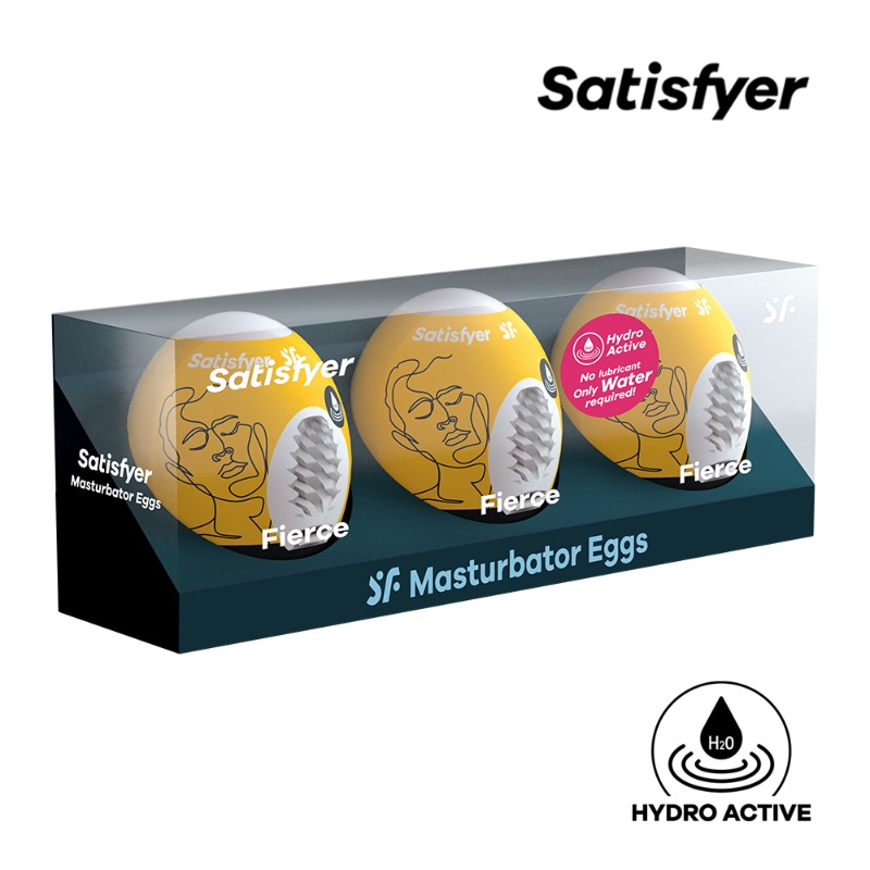 Satisfyer(새티스파이어) 마스터베이터 에그 3개입 SET 피어스 (Fierce)