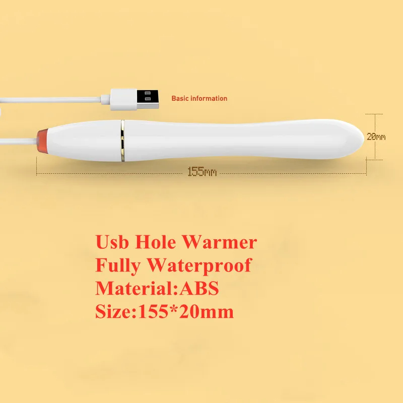 섹스토이용 발열 USB 히팅스틱 핸드워머, 완전방수