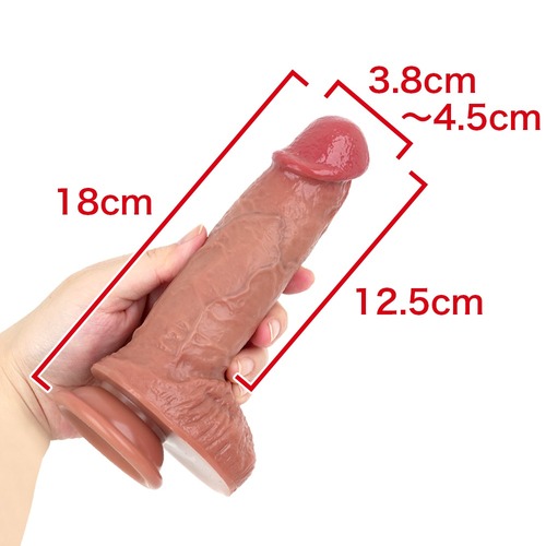 만지고 싶어지는 포피가 완전 벗겨진 고환 딜도 XL (일본정품)