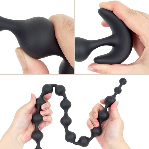 실리콘 애널 비즈 S자 돌파 (일본정품)