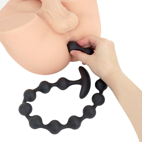 실리콘 애널 비즈 S자 돌파 (일본정품)