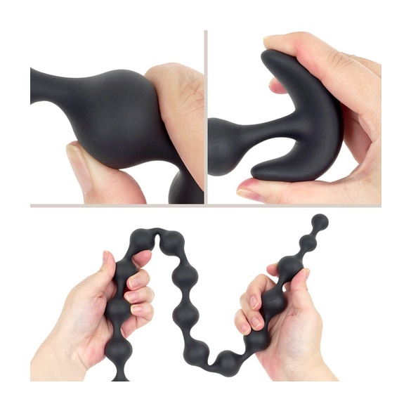 실리콘 애널 비즈 S자 돌파 (일본정품)