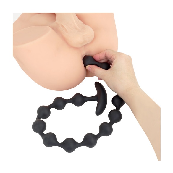 실리콘 애널 비즈 S자 돌파 (일본정품)