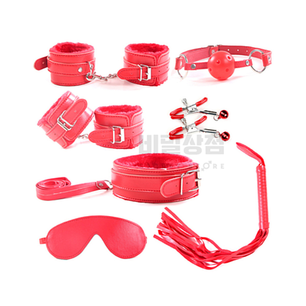 SM용품 유두클립포함 7종세트 레드