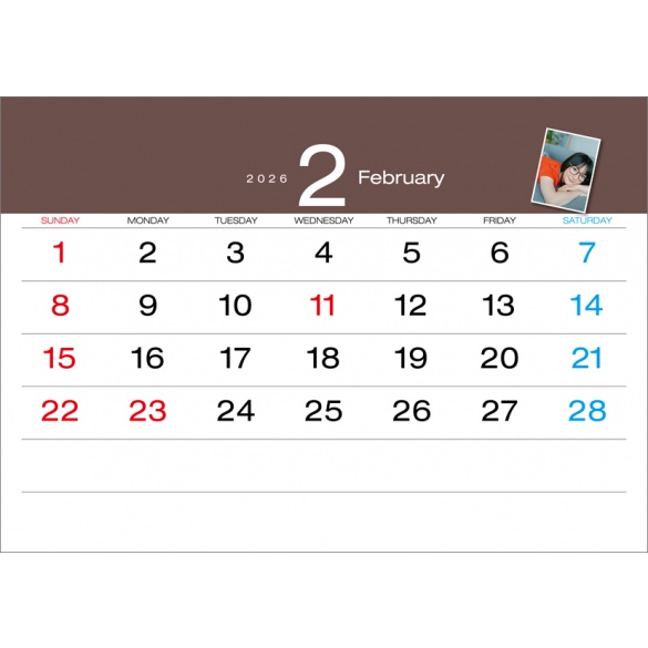 마루오카 와카나 2026년 탁상 달력