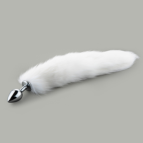 애널 여우털 메탈_화이트(M)