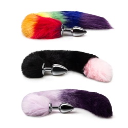 애널 라쿤털_레인보우(S)-색상랜덤