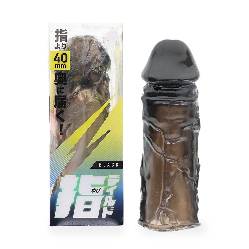 손가락 딜도 투명 블랙 (일본정품)