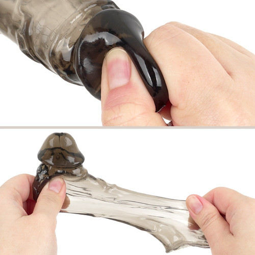 손가락 딜도 투명 블랙 (일본정품)