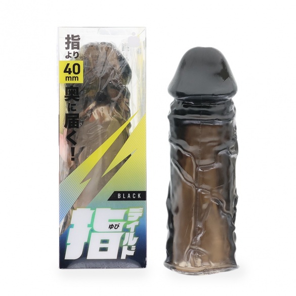 손가락 딜도 투명 블랙 (일본정품)