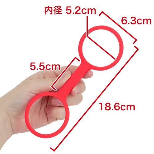 실리콘 수갑 레드 (일본정품)